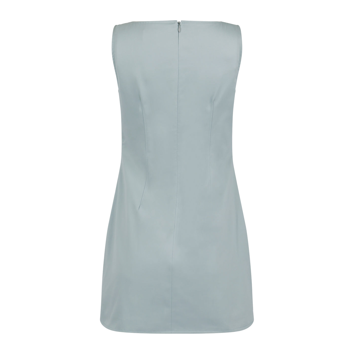 back of pellicano mini dress in ice blue