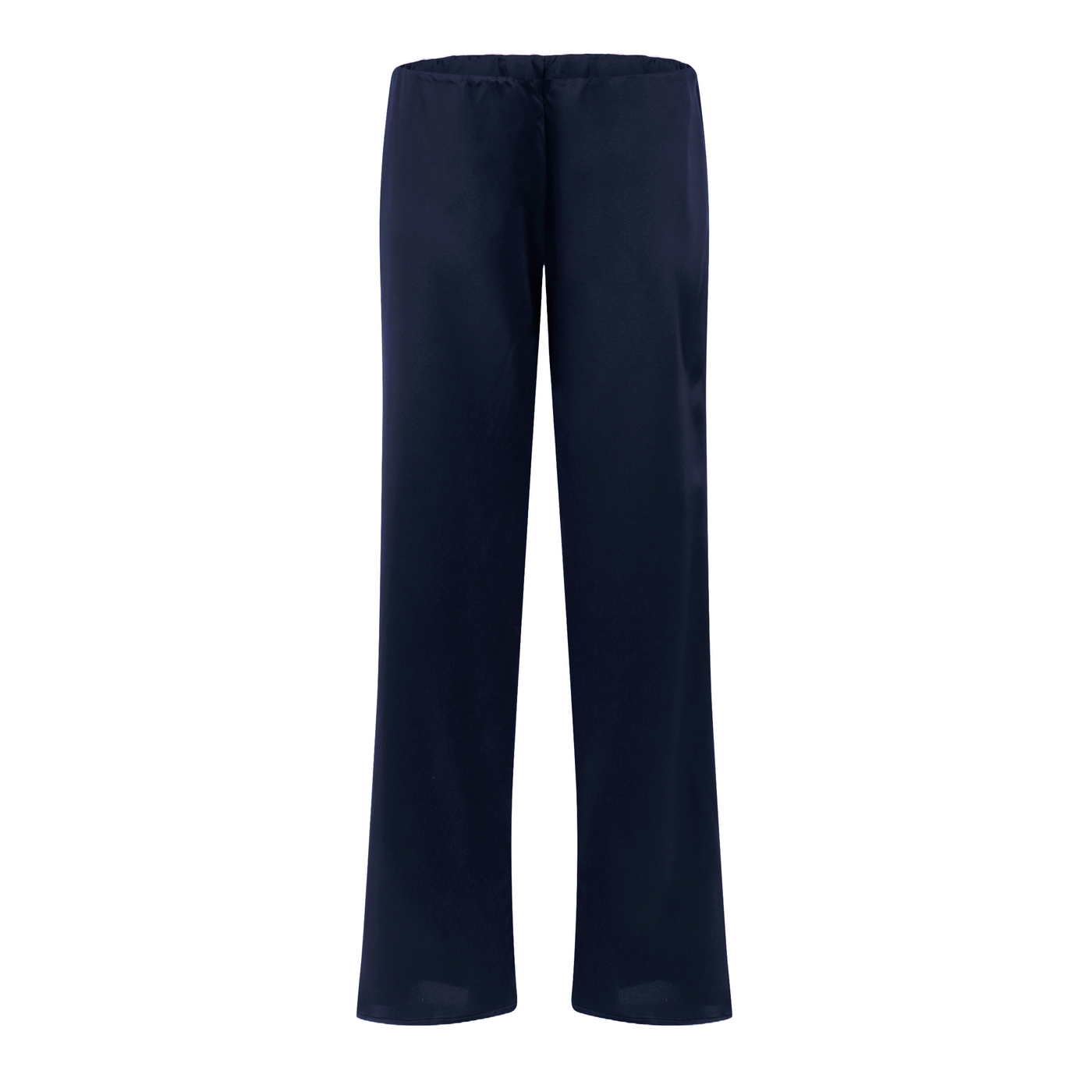 FRONT OF ROMA SILK PANTS IN NAVY