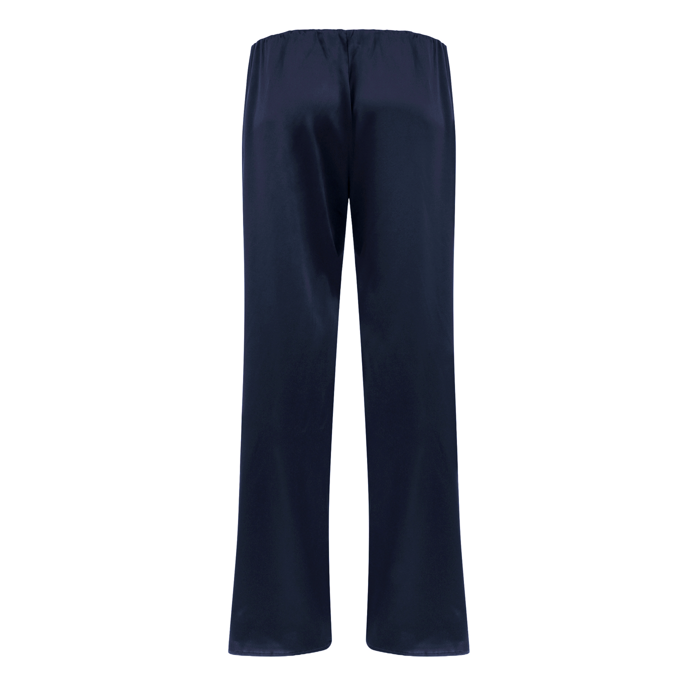 BACK OF ROMA SILK PANTS IN NAVY