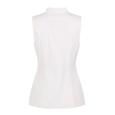 back of toscana vest in white