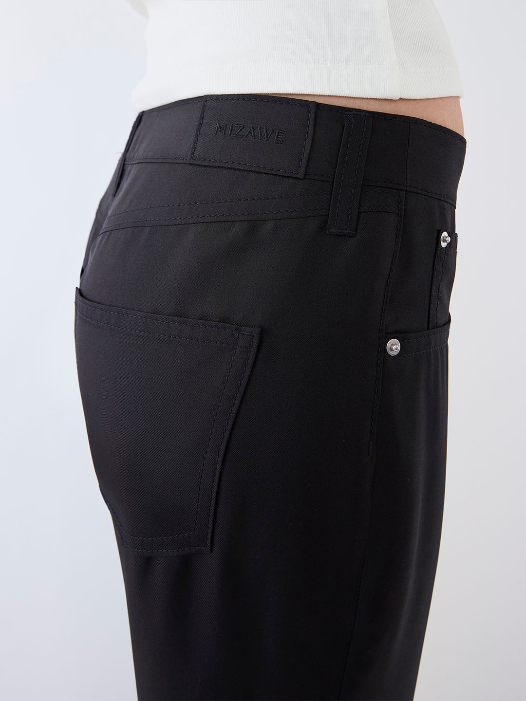 Drew Silk Boyfriend Jean in Silk Twill