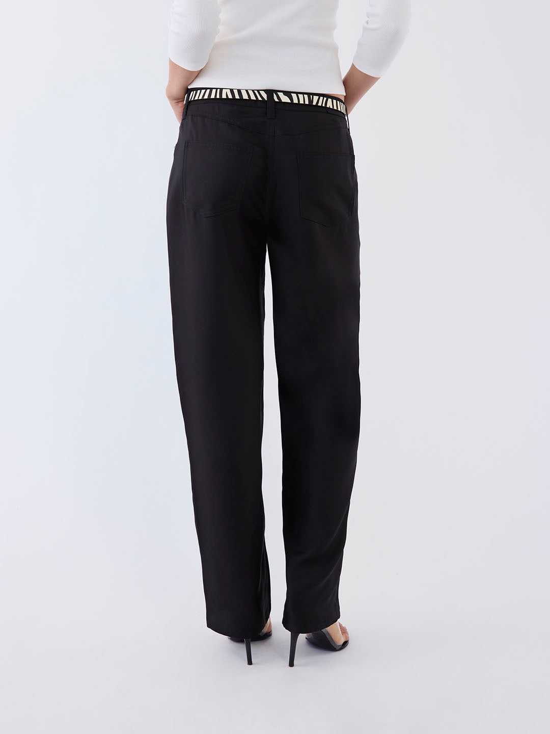 Drew Silk Boyfriend Jean in Silk Twill