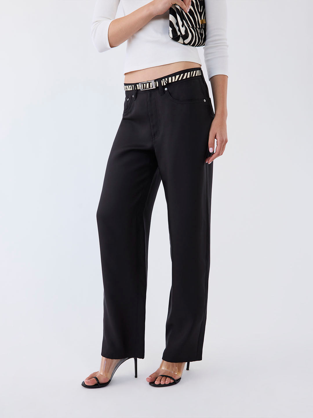 Drew Silk Boyfriend Jean in Silk Twill