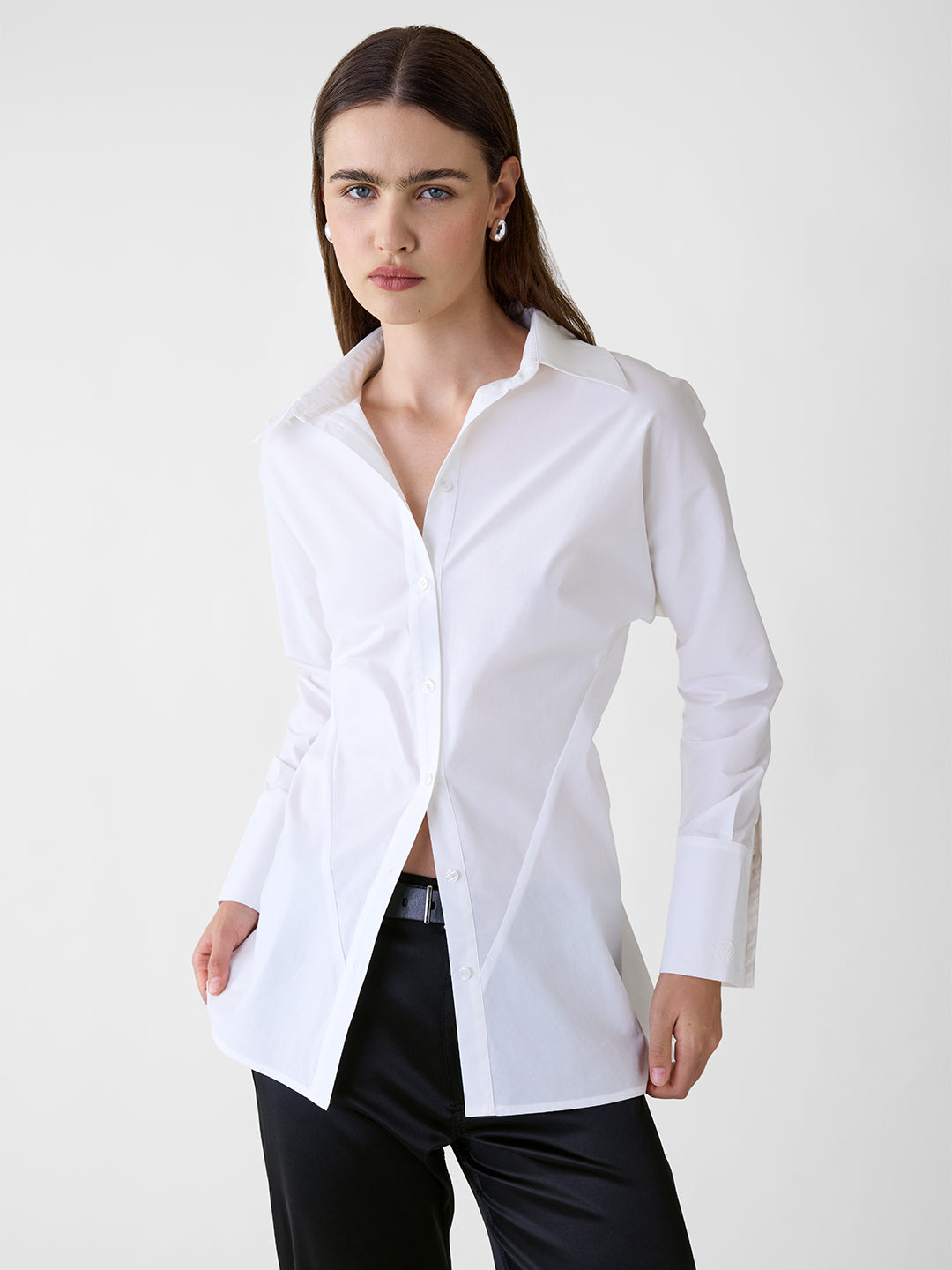 Arlo Cinched Poplin Shirt