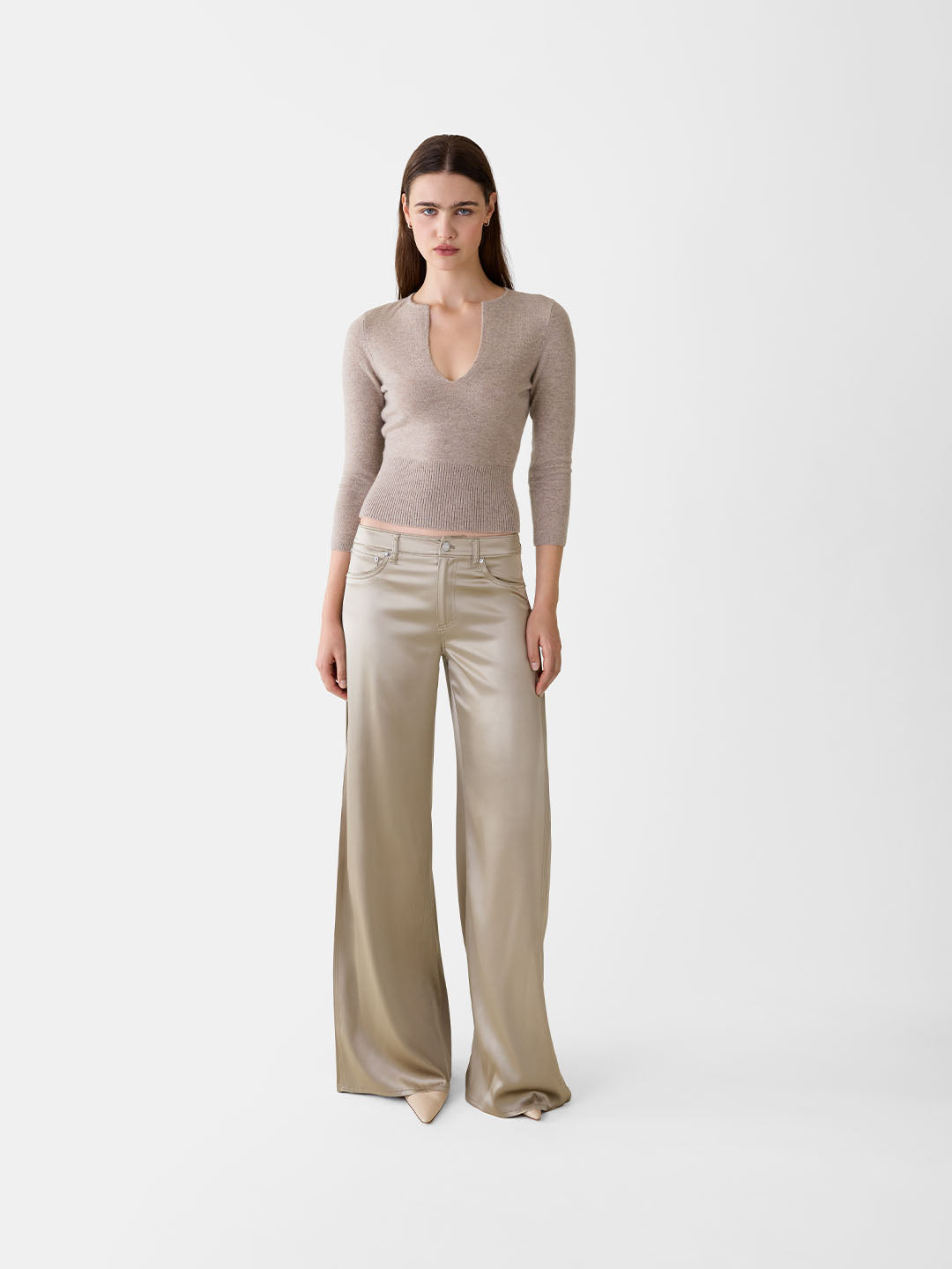 Esme Silk Wide Leg Jean