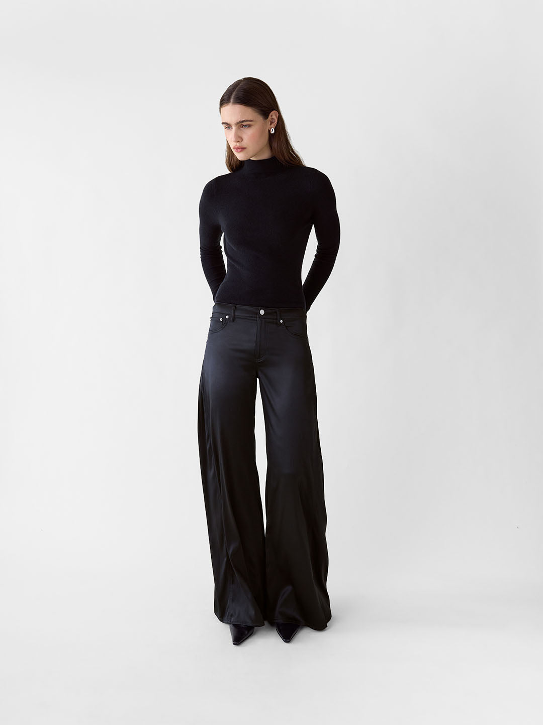 Esme Silk Wide Leg Jean