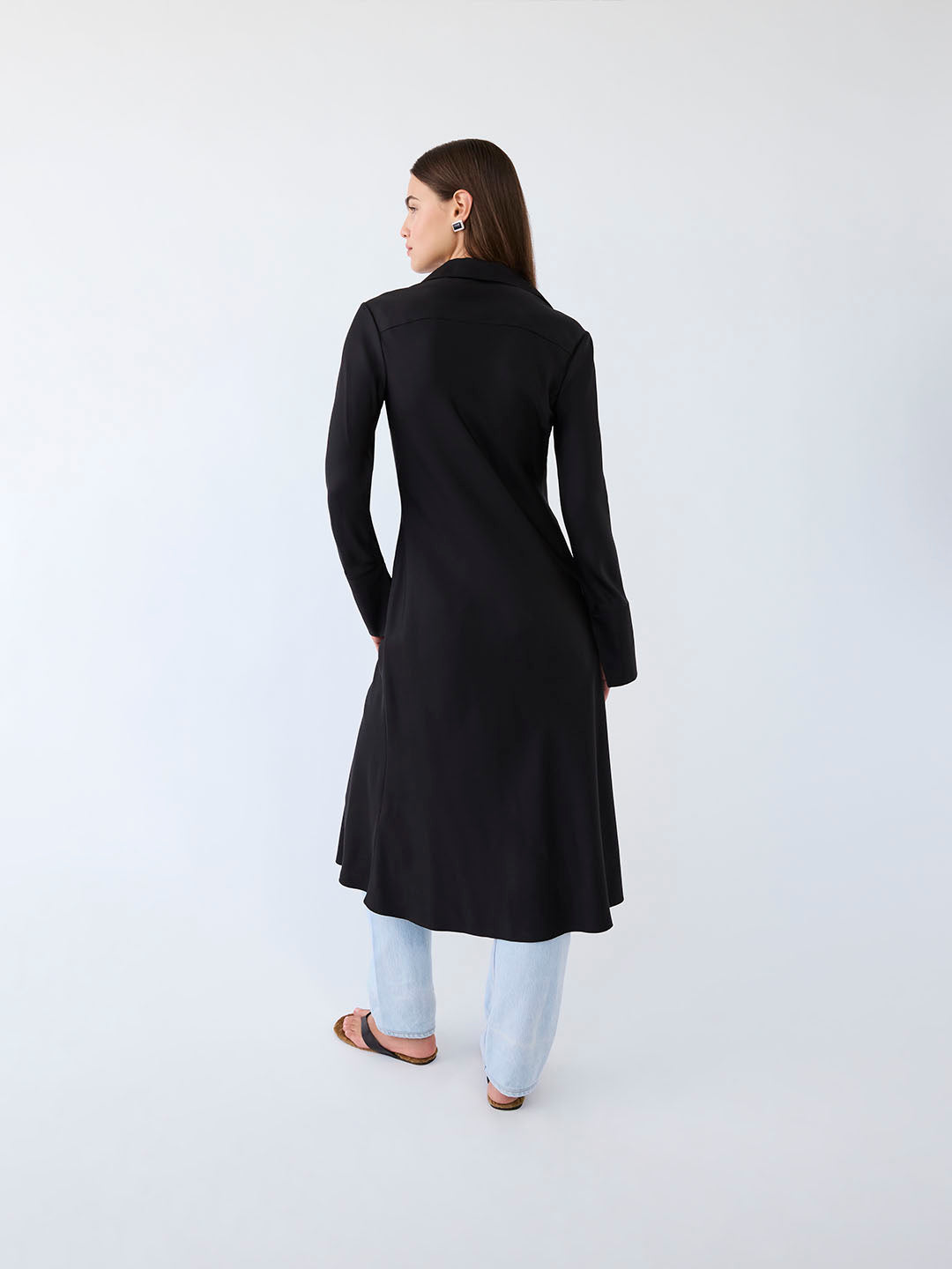 Mara Silk Duster in Silk Twill