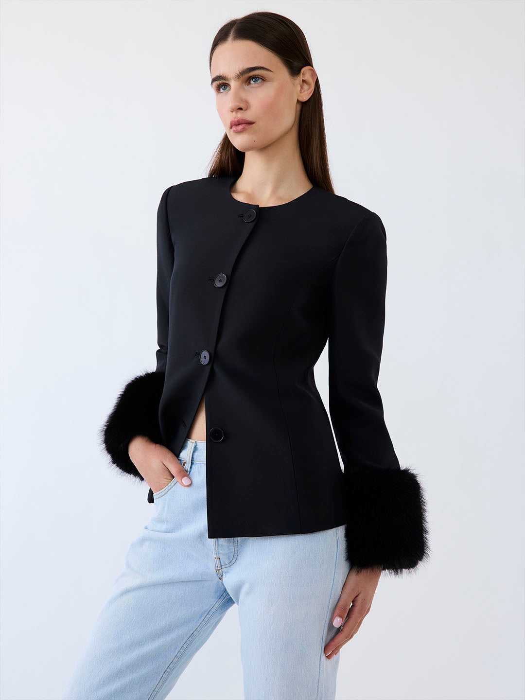 Margot Fur Trim Jacket